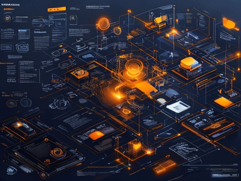 Befunde eines technischen Audits, dargestellt auf einem Site-Architektur-Diagramm